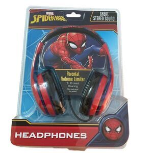 Marvel Spider Man Headphones  Parental Volume Limiter Brand New